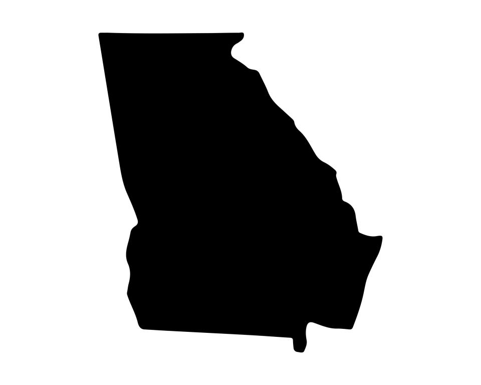 A silhouette of Georgia