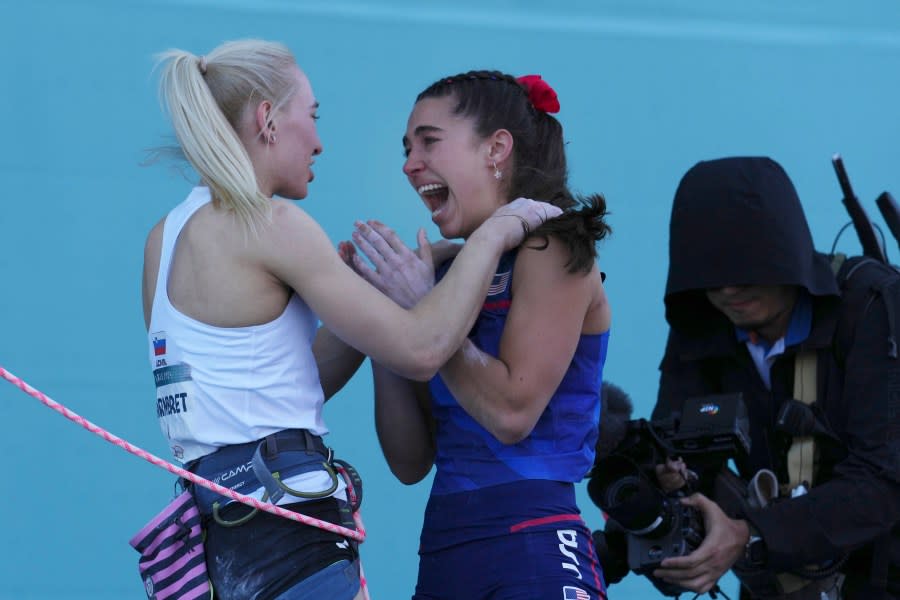 Team USA’s Brooke Raboutou wins silver in sport climbing Yahoo Sports