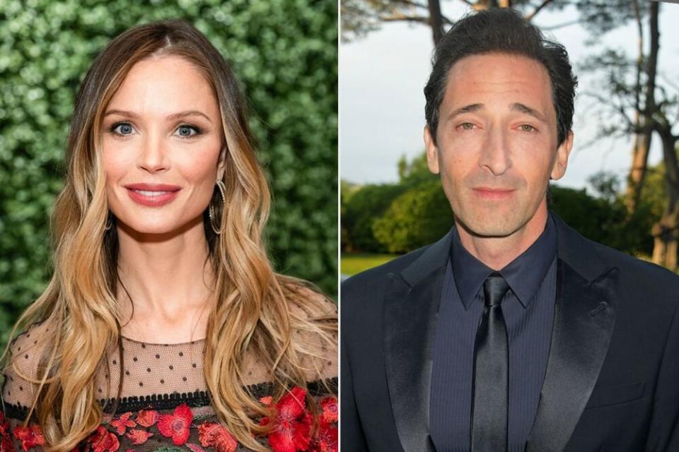 Georgina Chapman and Adrien Brody | Drew Altizer Photography/Shutterstock; Dave Benett/Getty