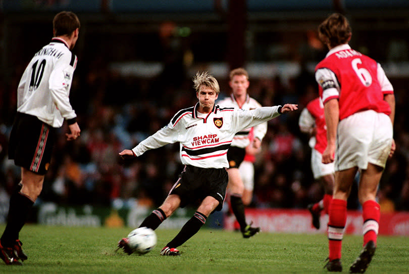 On June 30, 1998, one petulant flick of a right foot changed the Manchester United midfielders life. His red card against Argentina sparked outrage across England. Well, everywhere but Old Trafford...