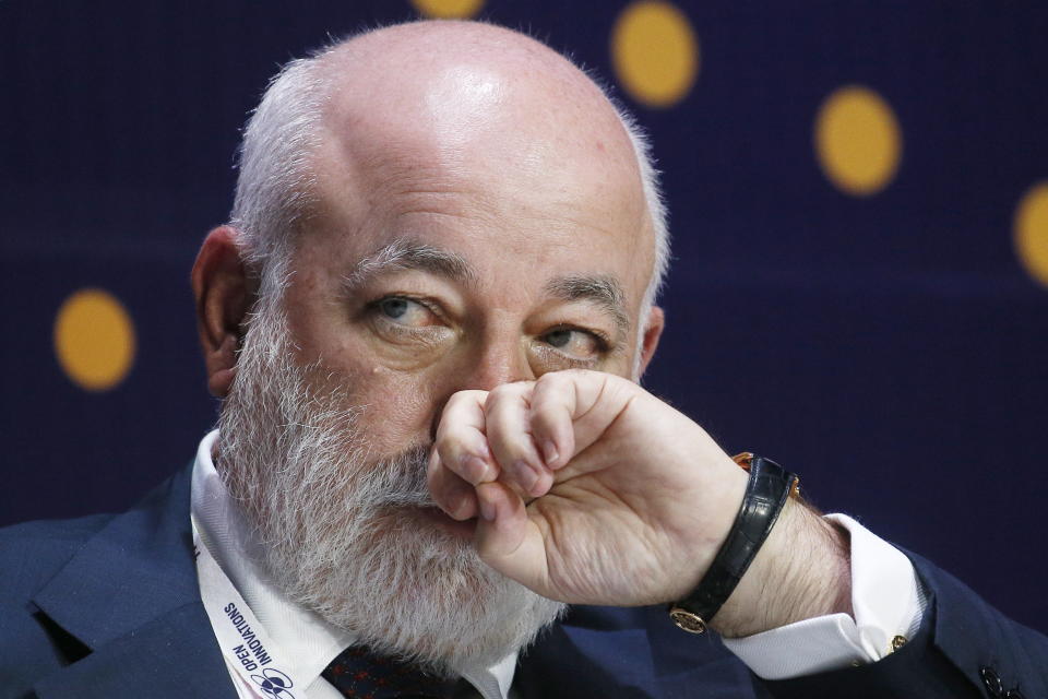 Russian oligarch Viktor Vekselberg,&nbsp;owner of industrial firm Renova Group, at a 2017 event in Moscow.&nbsp; (Photo: Alexander Shcherbak via Getty Images)