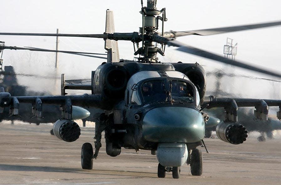 Russian Ka-52 helicopter