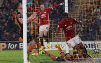 Football Soccer Britain- Hull City v Manchester United - Premier League - The Kingston Communications Stadium - 27/8/16 Manchester United's Marcus Rashford celebrates scoring their first goal Action Images via Reuters / Lee Smith