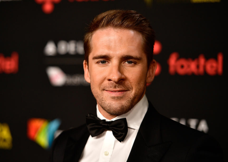 Hugh Sheridan in black tie