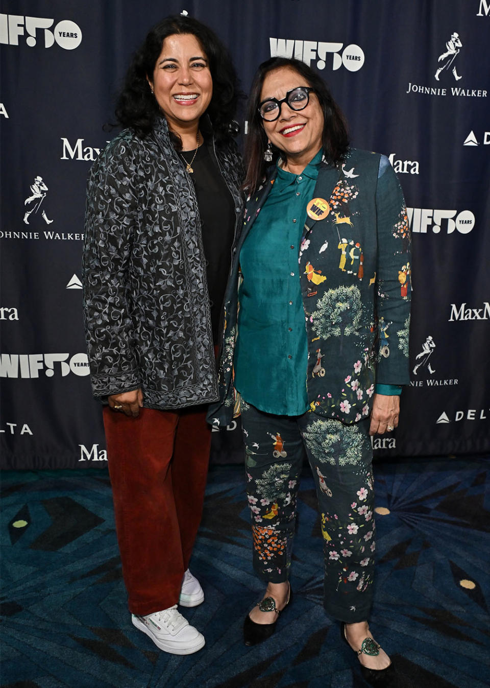 Nisha Ganatra and Mira Nair at Women in Film Screening of 'Mississippi Masala held on September 28, 2023 at Vidiots in Los Angeles, California