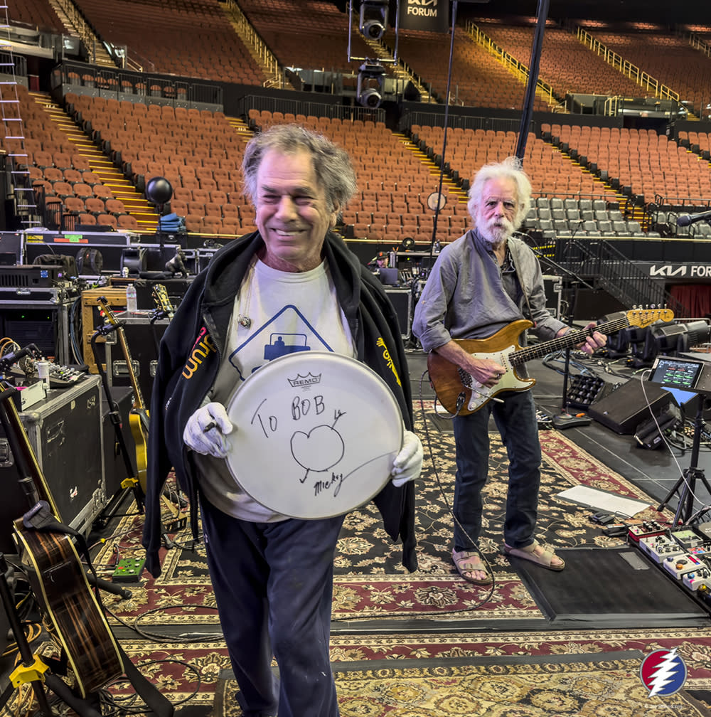 Mickey Hart and Bob Weir