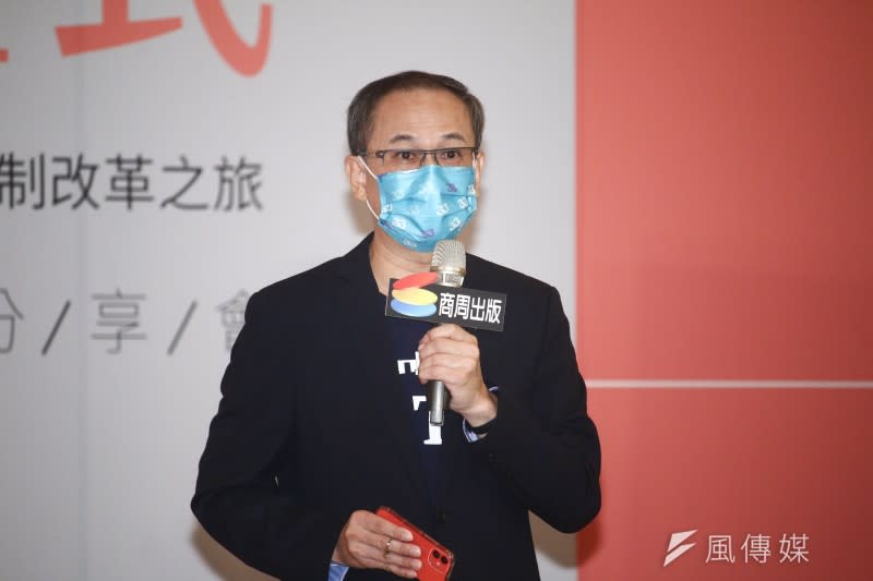 20221015-前國民黨文傳會副主委唐德明（圖中）出席台北市長參選人黃珊珊新書分享會。（蔡親傑攝）