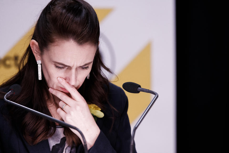 Prime minister Jacinda Ardern hold out hope the nation can extinguish the Delta outbreak. Source Getty