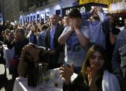 <p>Russia fans react after Russia’s loss in the quarterfinal match between Russia and Croatia at the 2018 soccer World Cup in the Fisht Stadium, in Sochi, Russia, Saturday, July 7, 2018. (Reuters) </p>