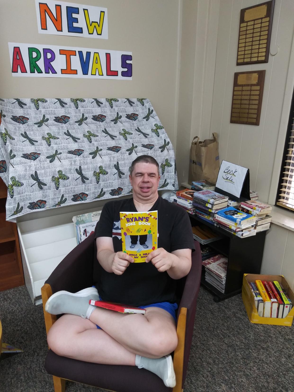 Ryan Troyer, 37, of Killbuck, recently published a joke book that has sold nearly 200 copies.