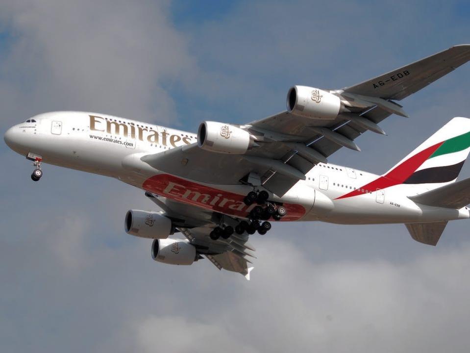 Emirates A380 registered A6-EDB.