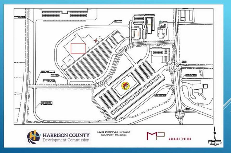 This rendering shows Buc-ee’s coming to Menge Avenue in Harrision County, and the long line of gasoline pumps that are part of the Texas-based company’s travel centers.