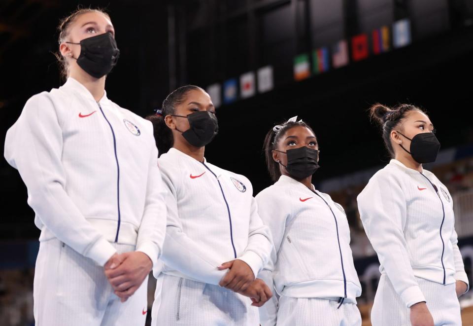 Team USA women's gymnastics team