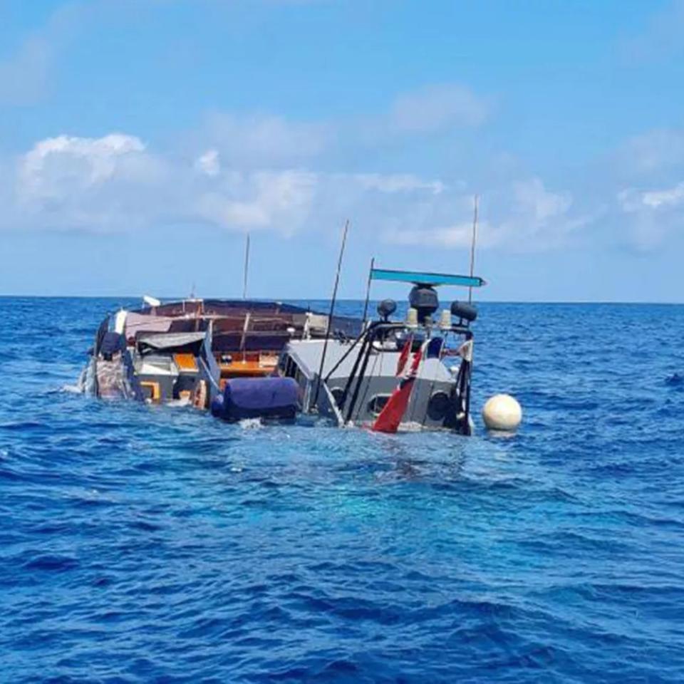 Cujo superyacht sinking