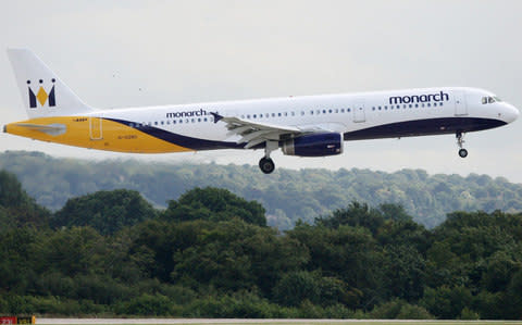 Plans have reportedly been drawn up to rescue passengers in case Monarch Airlines folds - Credit: PA