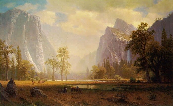 Looking Up the Yosemite Valley by Albert Bierstadt 1865-1867