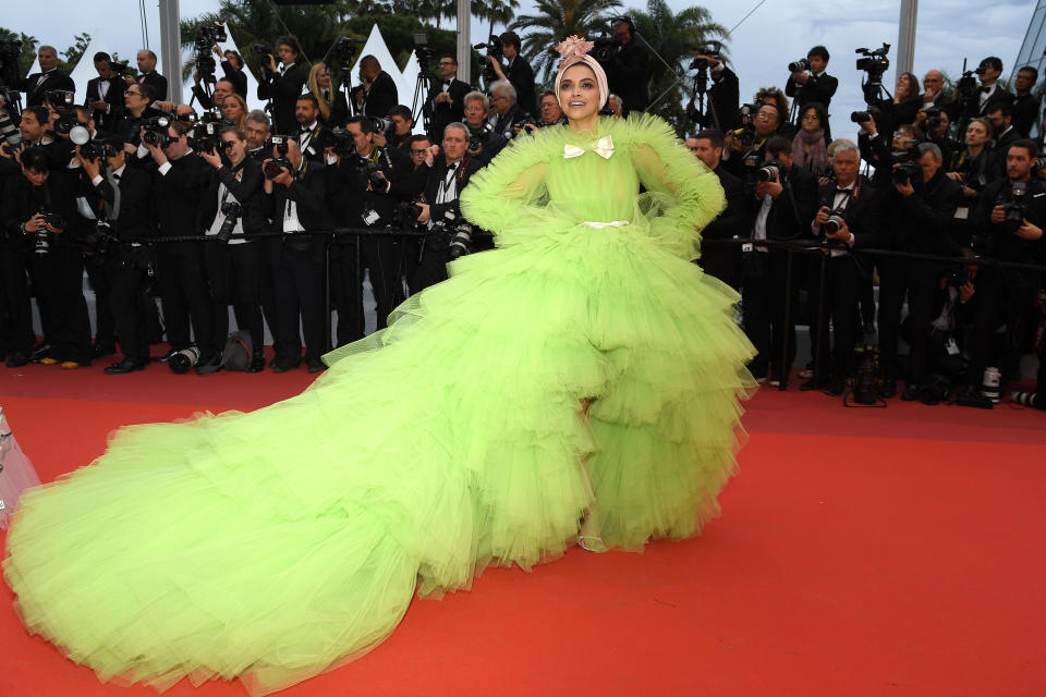 Wearing Giambattista Valli. [Photo: Getty]