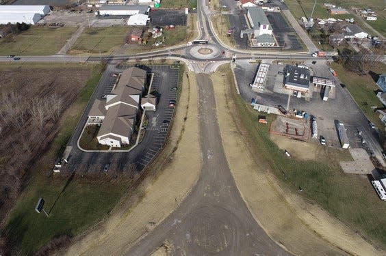 The "Gateway to the Islands" project on Ohio 53 in Port Clinton will be dedicated during a public ceremony on May 20 at the Shores and Islands Welcome Center, Port Clinton. The project, which began after Labor Day in 2023, is on schedule to complete this summer.