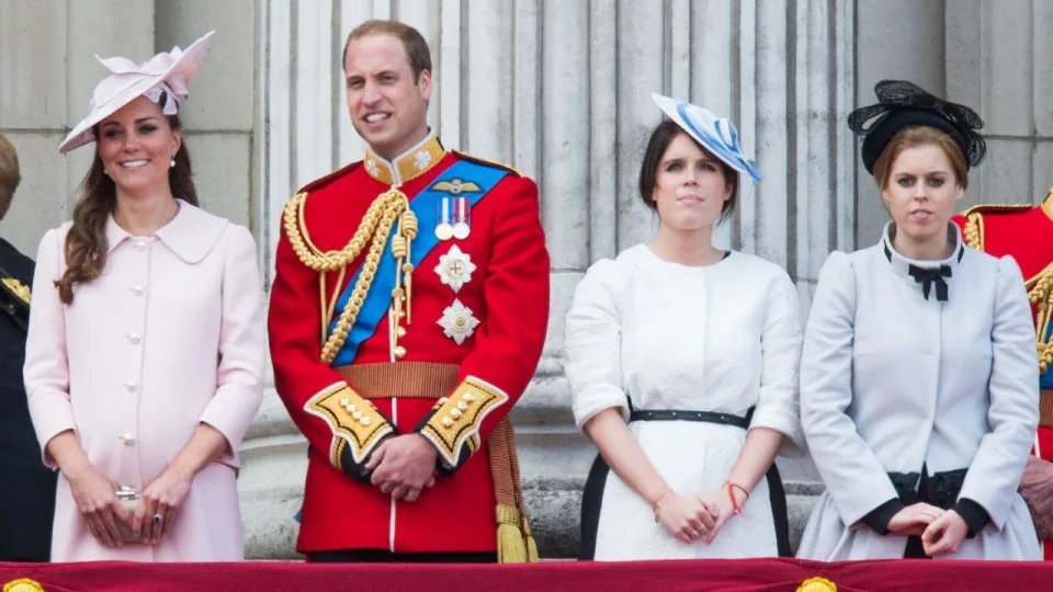 Catherine, Princess of Wales, Prince William, Princess Eugenie and Princess Beatrice. Photo by Samir Hussein/WireImage.