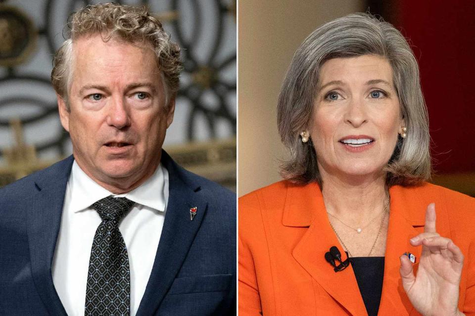 <p>GREG NASH/POOL/AFP via Getty; Scott Eisen/Getty</p> Rand Paul (left,) Joni Ernst