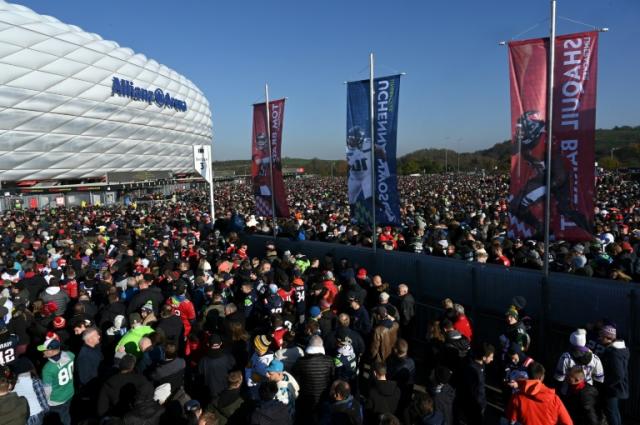 The first NFL game in Germany in Munich drew a crowd of close to 70,000