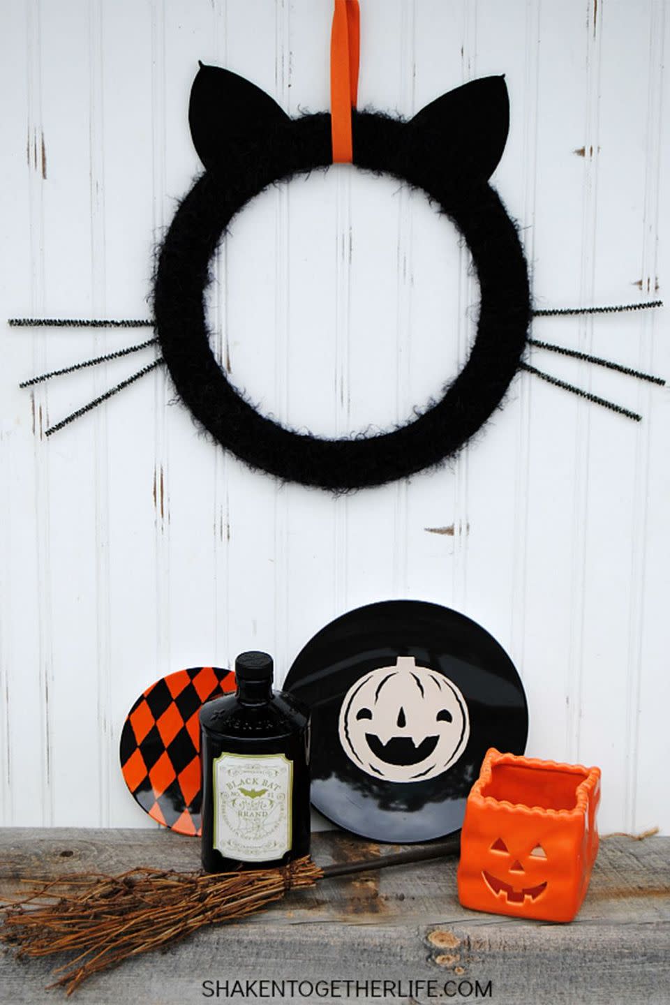 diy halloween wreath