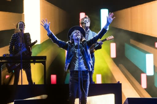 US musician Beck performs on stage in Quebec City the Festival d'ETE for the Canadian city's summer festival