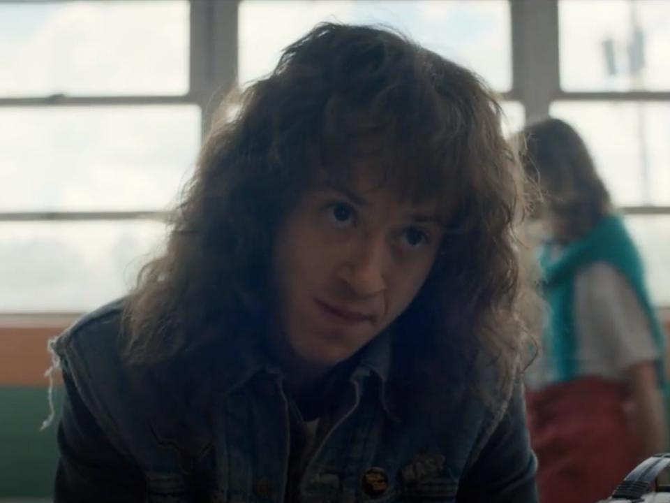 Joseph Quinn as Eddie Munson in ‘Stranger Things’ season four (Netflix)