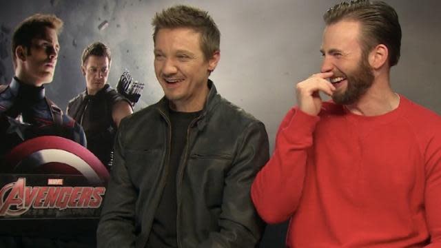 <em>Marvel's Avengers: Age of Ultron</em> hits theaters May 1, and given some recent press junkets, that date couldn't come soon enough. After Robert Downey Jr. walked out of an interview for UK's Channel 4 News following a troubling line of questioning, Jeremy Renner and Chris Evans are drawing fire for a Digital Spy interview where they slut-shamed Scarlett Johansson's character, Black Widow. WATCH: Robert Downey Jr. Walks Out of Uncomfortable Interview When Asked About His Troubled Past When the interviewer asks about Natasha (Black Widow) being with Bruce Banner instead of Renner or Evans' characters, Renner responds, "She's a slut." "I was going to say something along that line," Chris Evans laughs loudly at Renner's remarks and echoes, "She's a complete whore." Tumblr "Trick," Renner continues. "She has a prosthetic leg anyway." The interviewer appears to joke along, adding, "Whatever movie it is , she'll just be the sidekick, she'll be flirting away.” To which both guys fully agreed despite everyone clamoring for a Black Widow movie. Or really, just any awesome female superhero movie. Chris Evans and Jeremy Renner have since apologized for the interview in a statement provided to EW. "Yesterday we were asked about the rumors that Black Widow wanted to be in a relationship with both Hawkeye and Captain America," Evans said. "We answered in a very juvenile and offensive way that rightfully angered some fans. I regret it and sincerely apologize." "I am sorry that this tasteless joke about a fictional character offended anyone," Renner added. "It was not meant to be serious in any way. Just poking fun during an exhausting and tedious press tour." However, the initial remarks have drawn a lot of strong reactions from Marvel fans disappointed in the two actors. I didn't spend my entire life obsessing over marvel and mcu characters for chris evans and jeremy renner to be problematic misogynists— menna (@ANGRYFEMME) April 23, 2015 I like Avengers, but the comments by Chris Evans and Jeremy Renner are most definitely not okay— Maria Alexandra (@Oldsportalex) April 23, 2015 http://unrulygingerlesbian.tumblr.com/post/117152966160 WATCH: Scarlett Johansson Would Do a 'Black Widow' Movie if Joss Whedon Directs It Some have defended Evans and Renner, saying they were mocking a sexist question. I can't believe people are getting upset over Jeremy Renner and Chris Evans comments - they're effin joking ffs!— Queen Gooner (@SoFire) April 23, 2015 http://doesanythingevenwork.tumblr.com/post/117135414543/chris-evans-and-jeremy-renner While fans were largely satisfied with Evans' apology, several pointed out that Renner's seemed insincere. "I'm sorry" Chris Evans "I'm 'sorry'" Jeremy Renner— Jesse Carp (@jessecarp) April 23, 2015 Something deep inside of me is thinking @Renner4Real's apology may not be sincere? http://t.co/Dcv8aWW35S pic.twitter.com/Sn1xrRwq1s— Kate Aurthur (@KateAurthur) April 23, 2015 Watch Scarlett Johansson discuss the possibility of doing a "Black Widow" movie below.