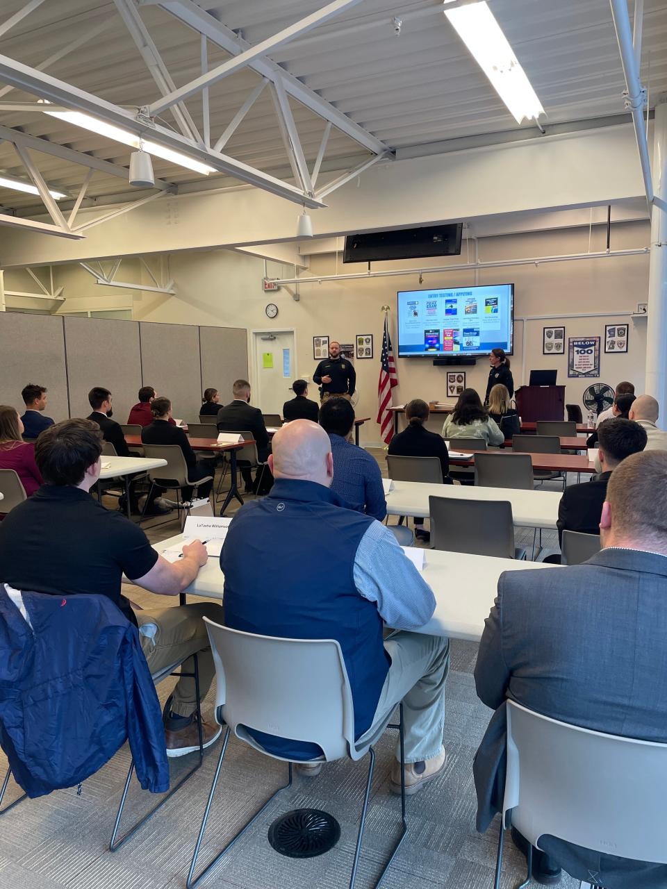 Participants at a Law Enforcement Council of Connecticut seminar in Norwich on Saturday aimed at demystifying the police application process.