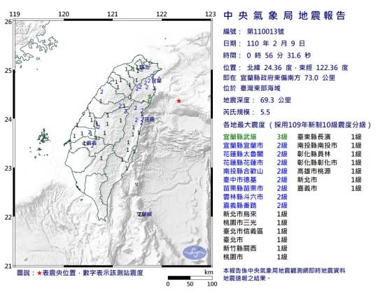 （圖／翻攝自中央氣象局）