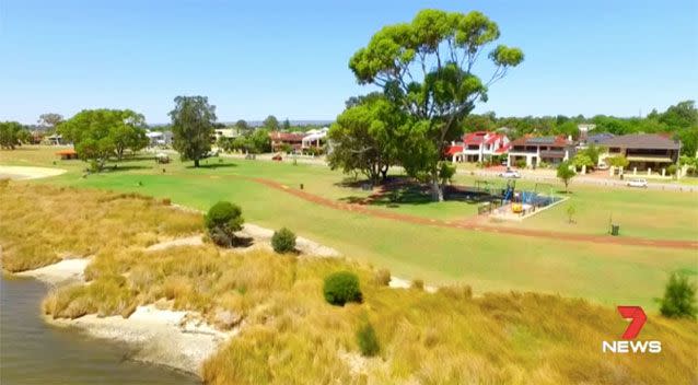 The Shelley foreshore. Source: 7 News