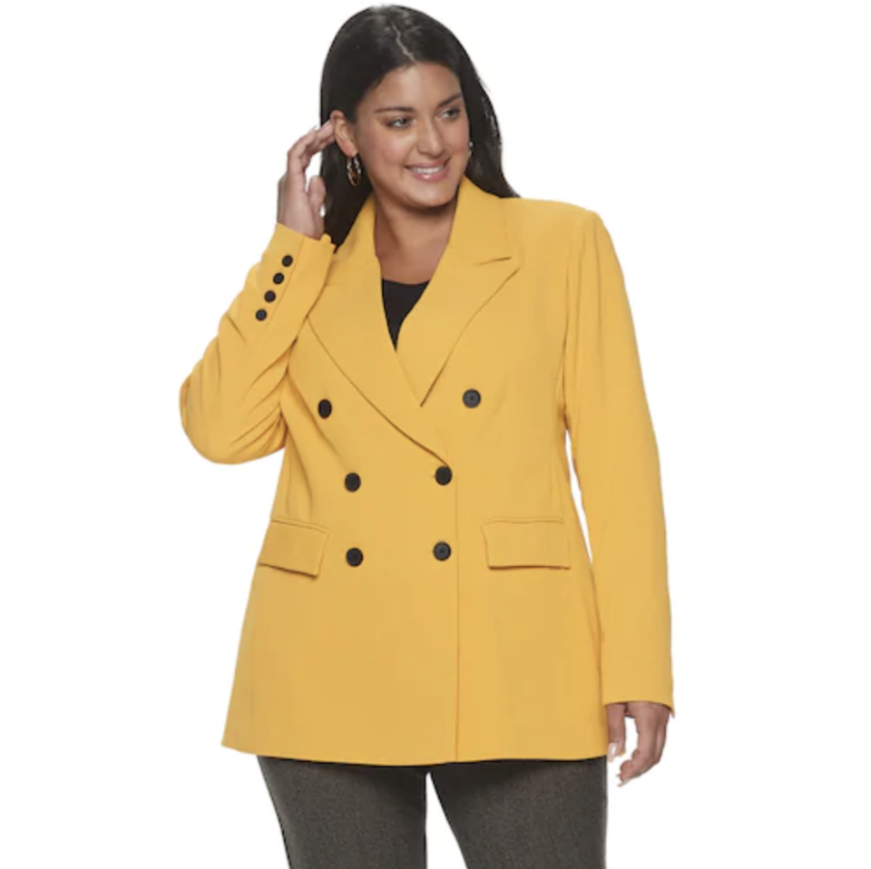 Wear this sunny blazer to meetings or to dress up a pair of jeans. (Photo: Kohl's)