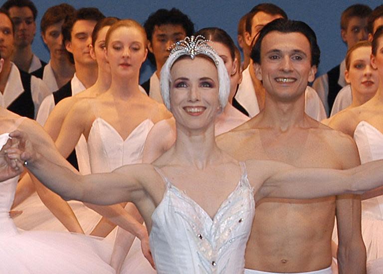 French ballet dancer Sylvie Guillem at the Paris Opera on March 30, 2004