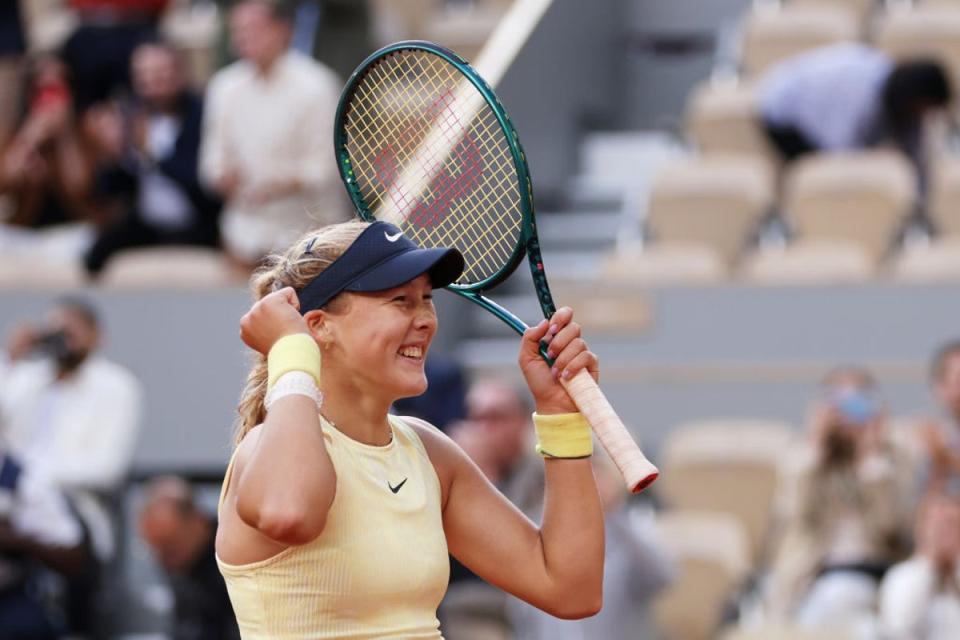 Andreeva stunned Aryna Sabalenka as she prevailed in a tight third-set (Getty)