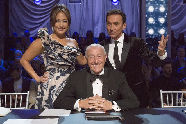 Kelsey McNeal/Disney General Entertainment Content via Getty Images From left: Carrie Ann Inaba, Len Goodman and Bruno Tonioli on "Dancing with the Stars"