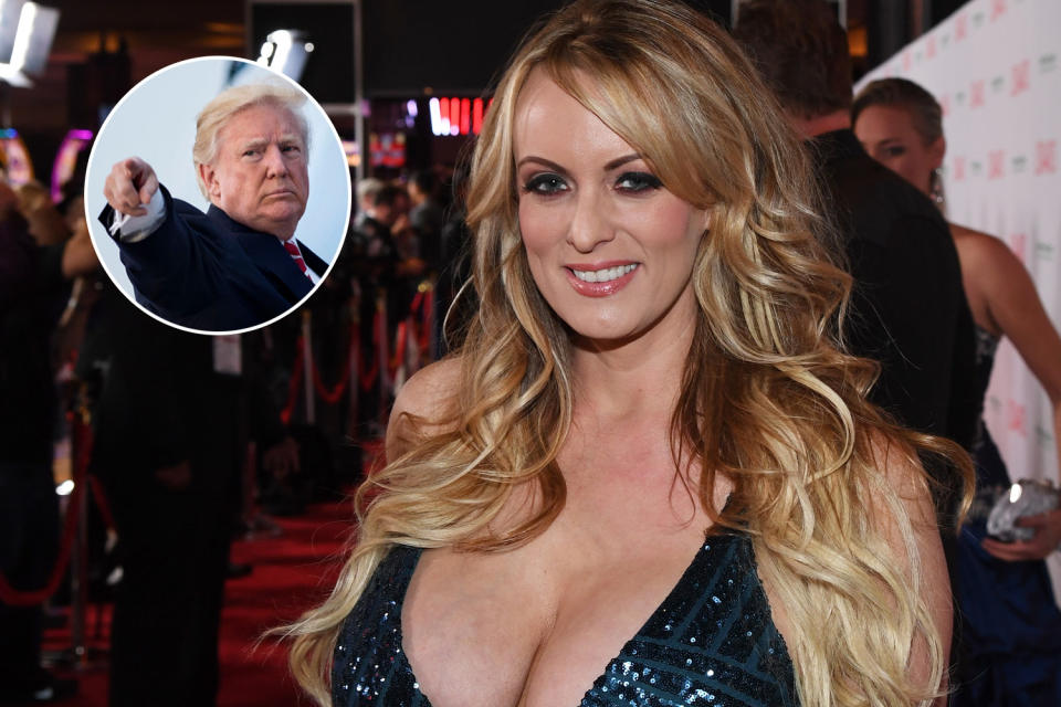 Stormy Daniels; Donald Trump. (Photo: Getty Images)