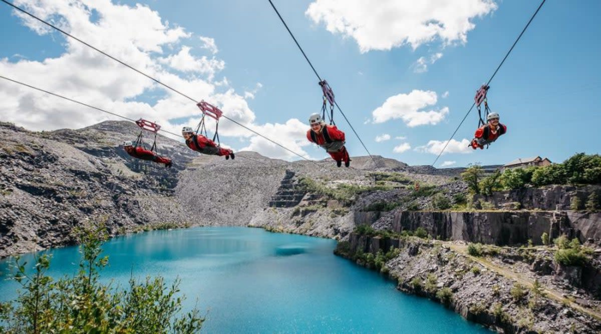 The world’s fastest zip wire, Velocity 2 (Zip World)