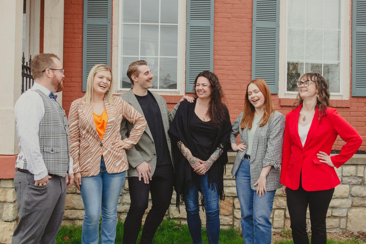 (From left) Bradley Savino, Bobbi Savino, Bradley Cross, Jackie Mroz, Paulina Pulawska and Miranda Flinchum pose for a photo. The team launched Prima Creative earlier this year.