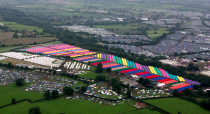 The coloured formation proves to be a spectacular site from the air. (SWNS)