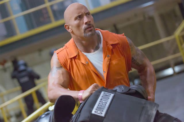 <p>Pictorial Press Ltd / Alamy</p> Dwayne Johnson in 'The Fate of The Furious'