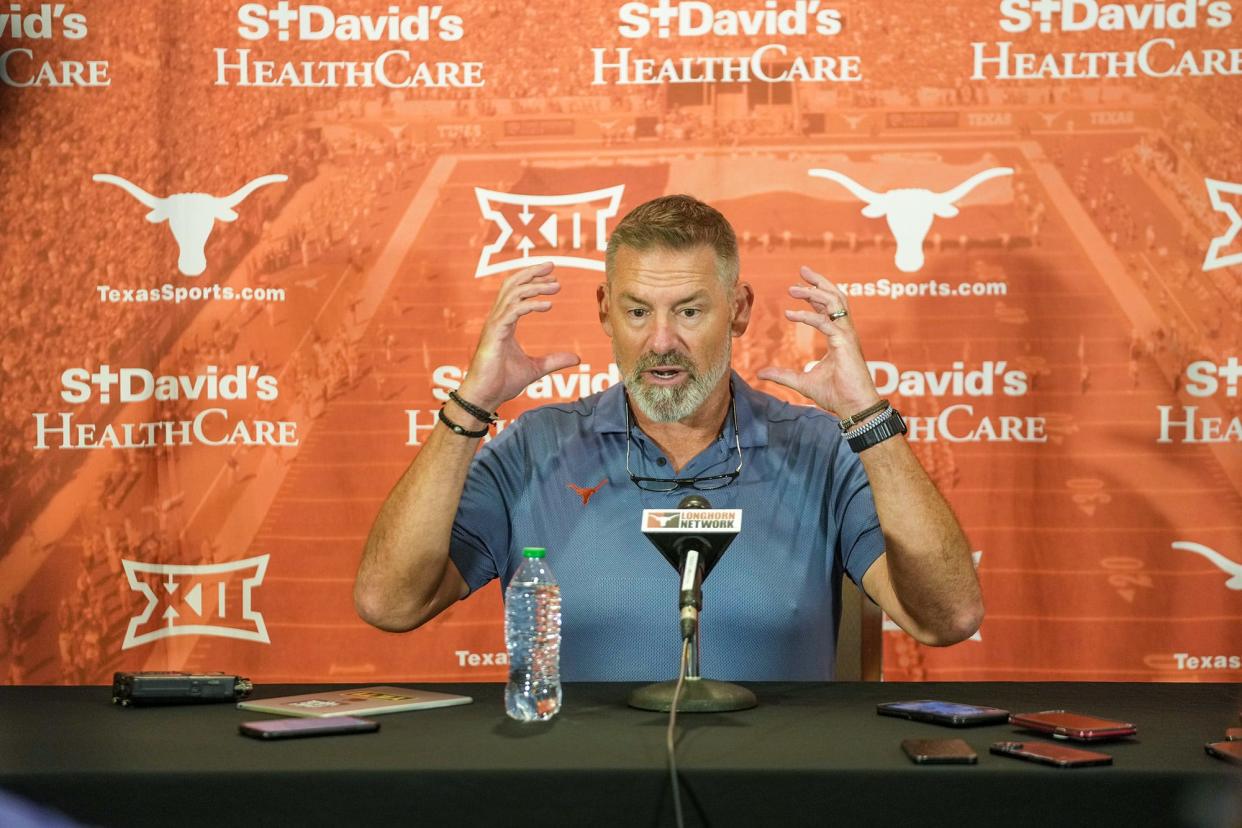 Texas defensive coordinator Pete Kwiatkowski said Tuesday that the keys to this year's defense —  the metrics you can track to determine how strong the Longhorns are — are turnovers, third downs, fourth downs and sacks.