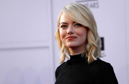 Actress Emma Stone arrives at the 2017 American Film Institute Life Achievement Award in Los Angeles, California, U.S. on August 6, 2017. REUTERS/Mario Anzuoni