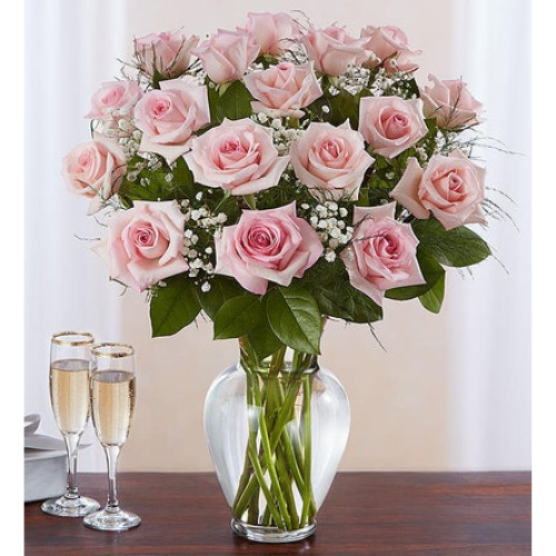 1-800-Flowers Rose Elegance Premium Long Stem Pink Roses