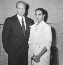 <p>Marlon Brando and Anna Kashfi eloped in a private ceremony in California in 1957. The couple was married for one year, but separated after welcoming their son in 1958. </p>