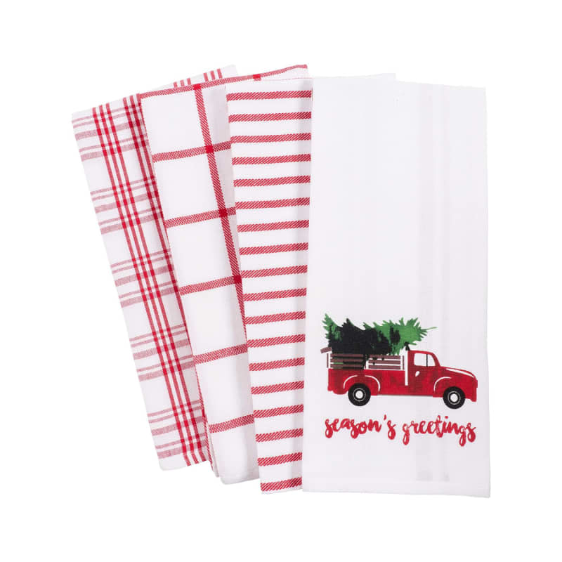 KAF Home Pantry Kitchen Holiday Dish Towel Set of 4