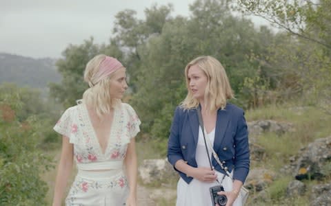 Poppy Delevingne and Julia Stiles