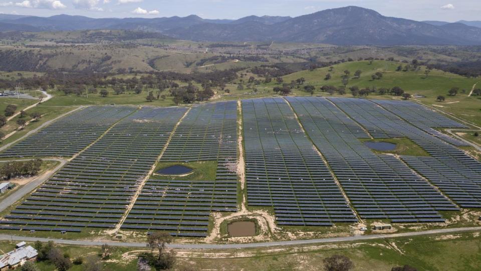 A solar farm south of Canberra.