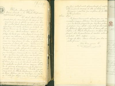 Carta de la vecina de María Zárate a la Ilustre Municipalidad de Copiapó tras la orden de desahucio para ampliar el cauce del río tras la inundación del 14 de agosto de 1888. Archivo Municipal de Copiapó