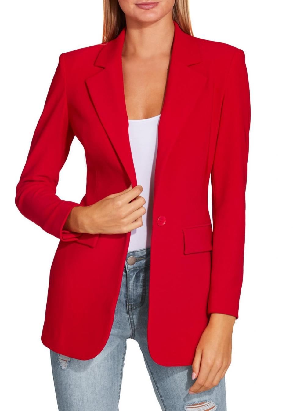 Boston Proper Beyond Travel Classic Boyfriend Blazer